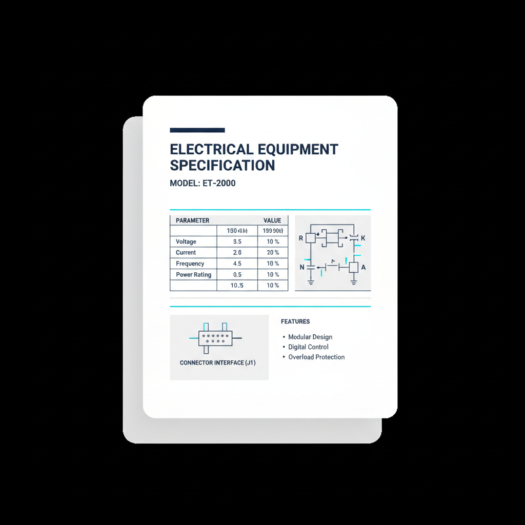 Equipment Specifications