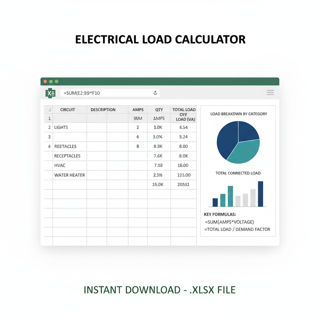 Load Calculation Spreadsheets