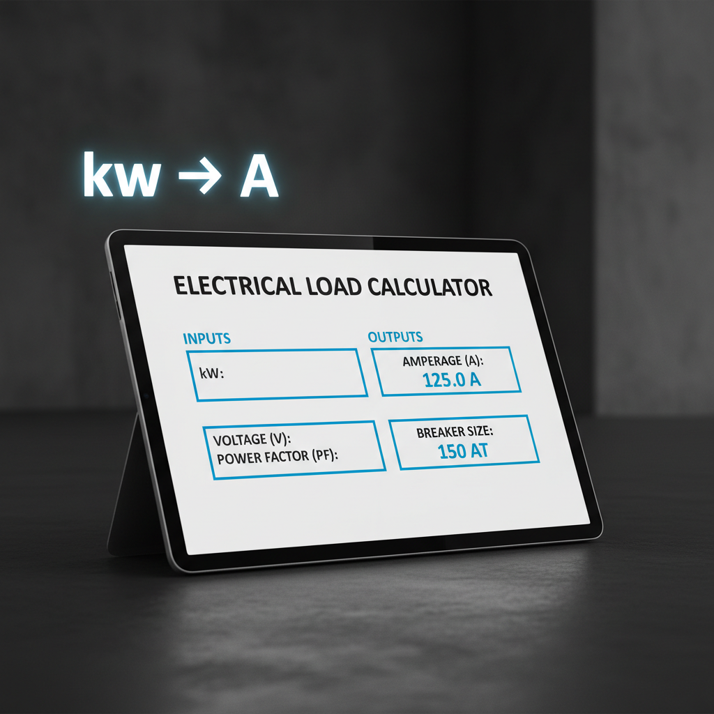 kW to Amps Calculator (Excel)